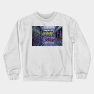 Street Art at Hosier Lane, Melbourne, Victoria, Australia Crewneck Sweatshirt